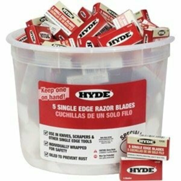Hyde Single Edge Razor Blade Bucket, 5PK 49500